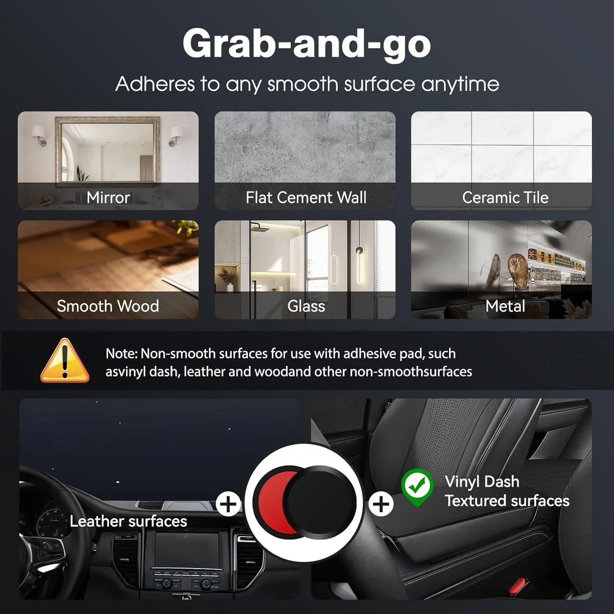 Foldable Magnetic Car Phone Mount with 360° Rotation