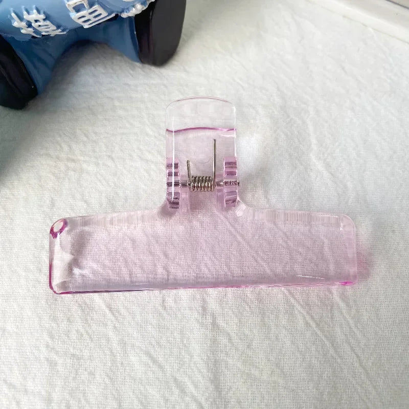 Clear Acrylic Spring Clips - Minimalist Office & School Paper Clips