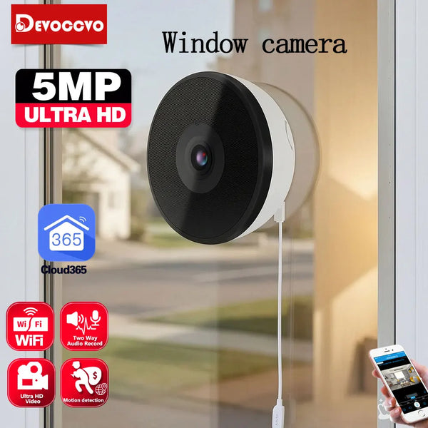 5MP Wi-Fi Window Security Camera with Night Vision
