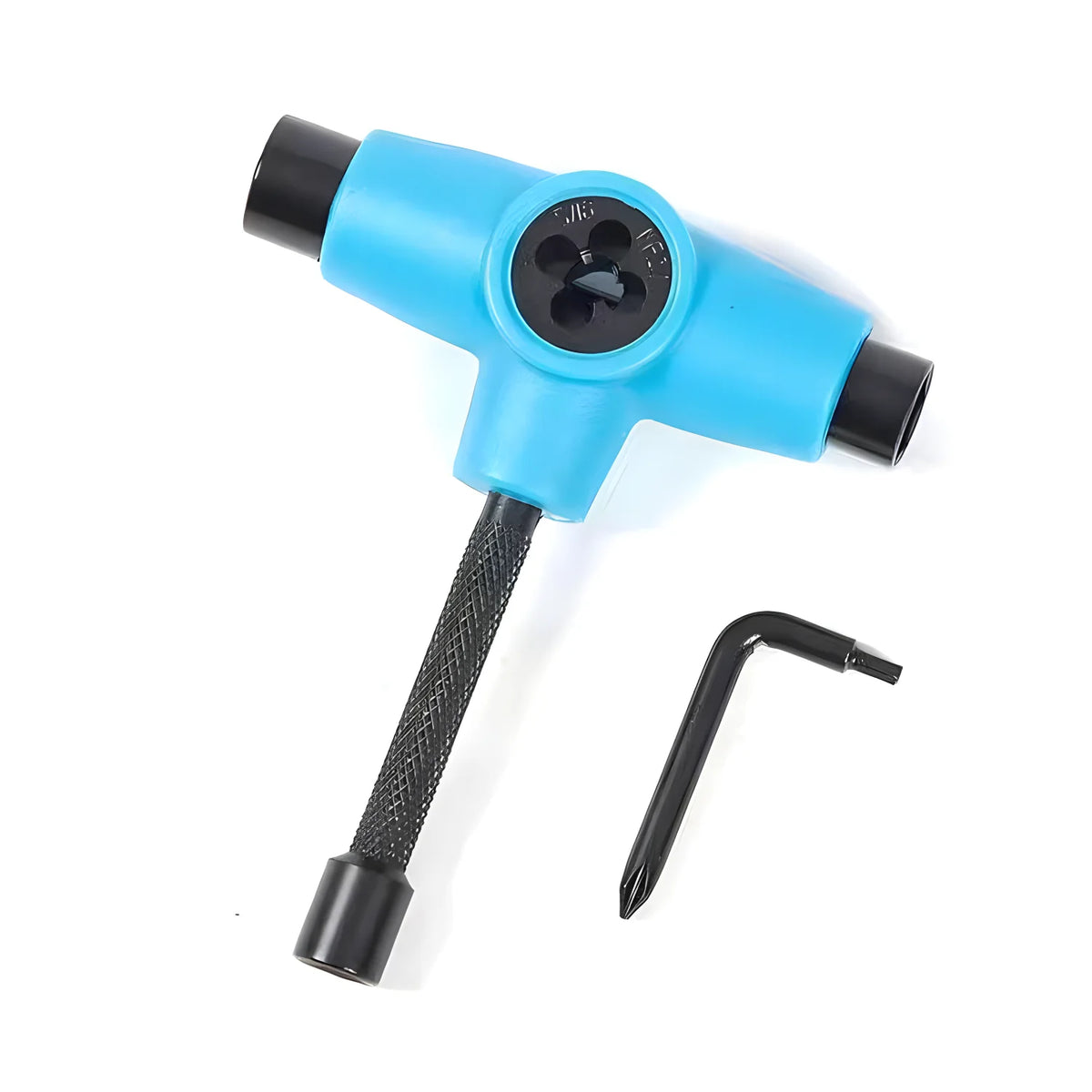 Multi-Function Skateboard T-Tool with Allen Key and Phillips Screwdriver