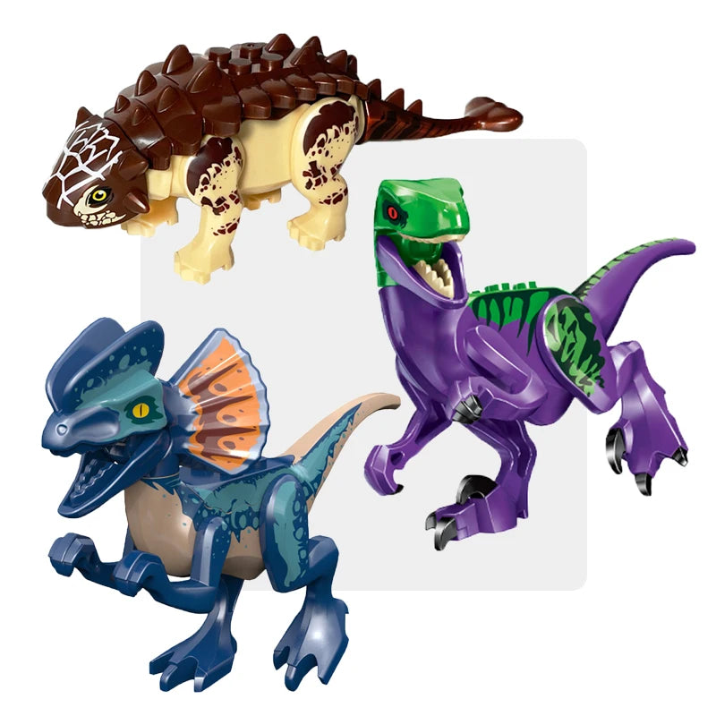 Jeu de Construction de Dinosaures Jurassiques