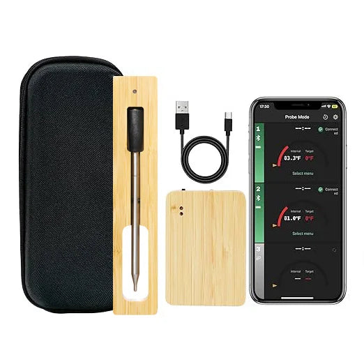 Bluetooth Fleischthermometer mit doppelten Sonden