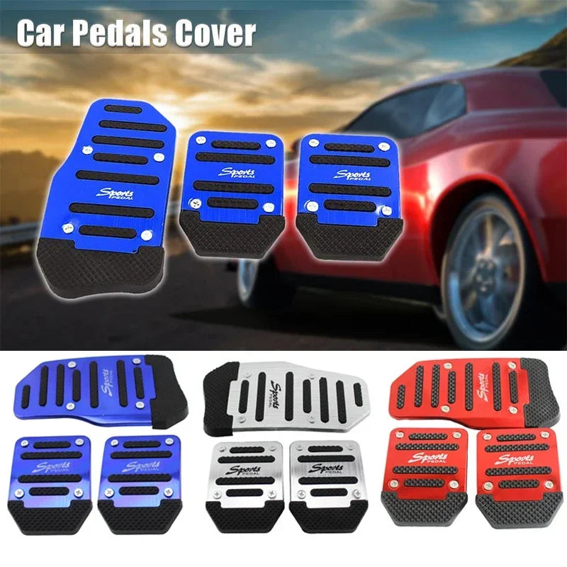 Aluminum Alloy Anti-Slip Pedal Set for Manual Transmission Vehicles