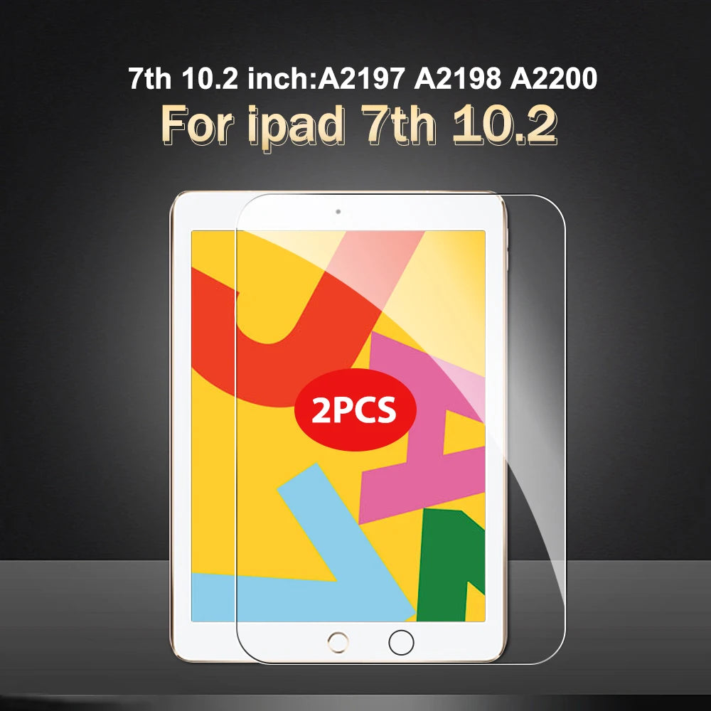 2-Pack Tempered Glass Screen Protector for iPad