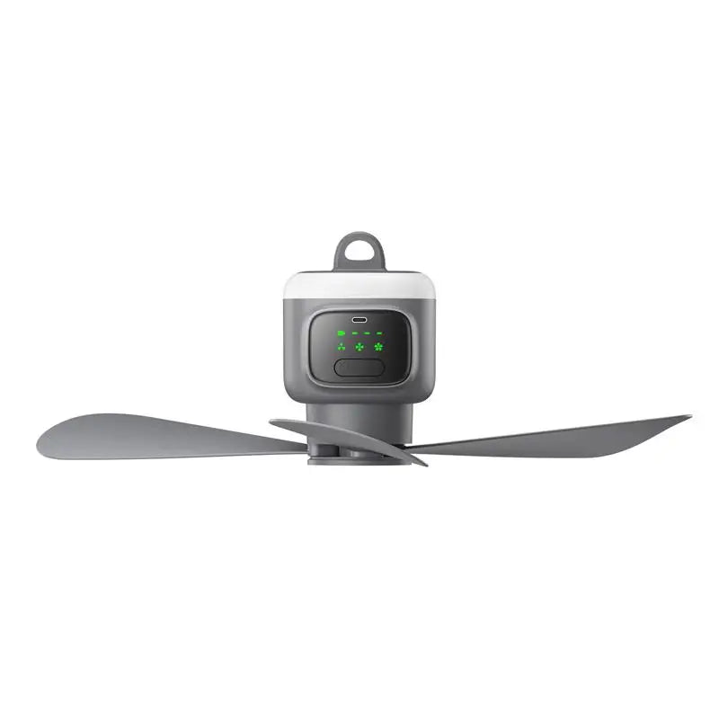 Portable Ceiling Fan with Remote and LED Light