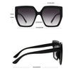 Vintage Oversized Square Sunglasses