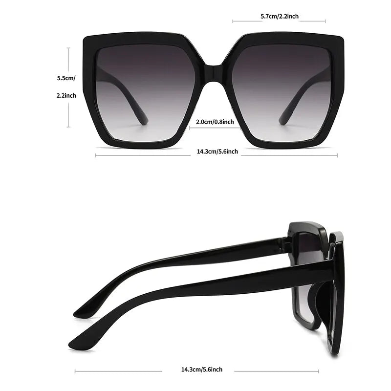 Vintage Oversized Square Sunglasses