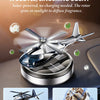 Solar-Powered Rotating Helicopter Car Air Freshener & Decorative Aromatherapy Diffuser