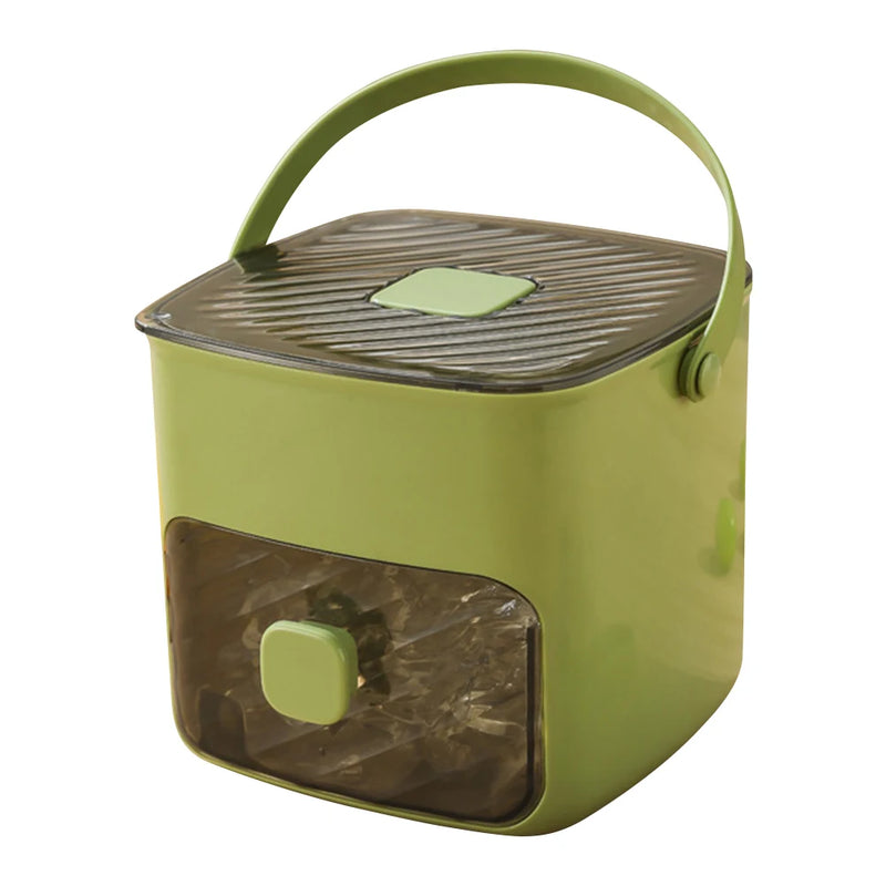 Compact Countertop Ice Cube Maker with Handle