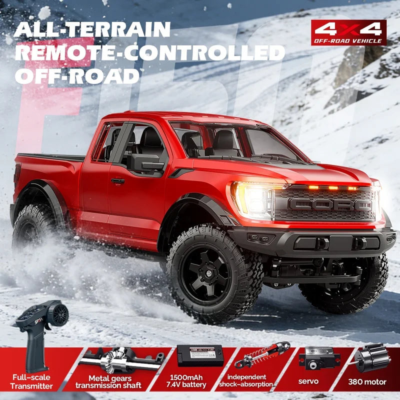 1:12 Scale F-150 Raptor 4WD RC Pickup Truck