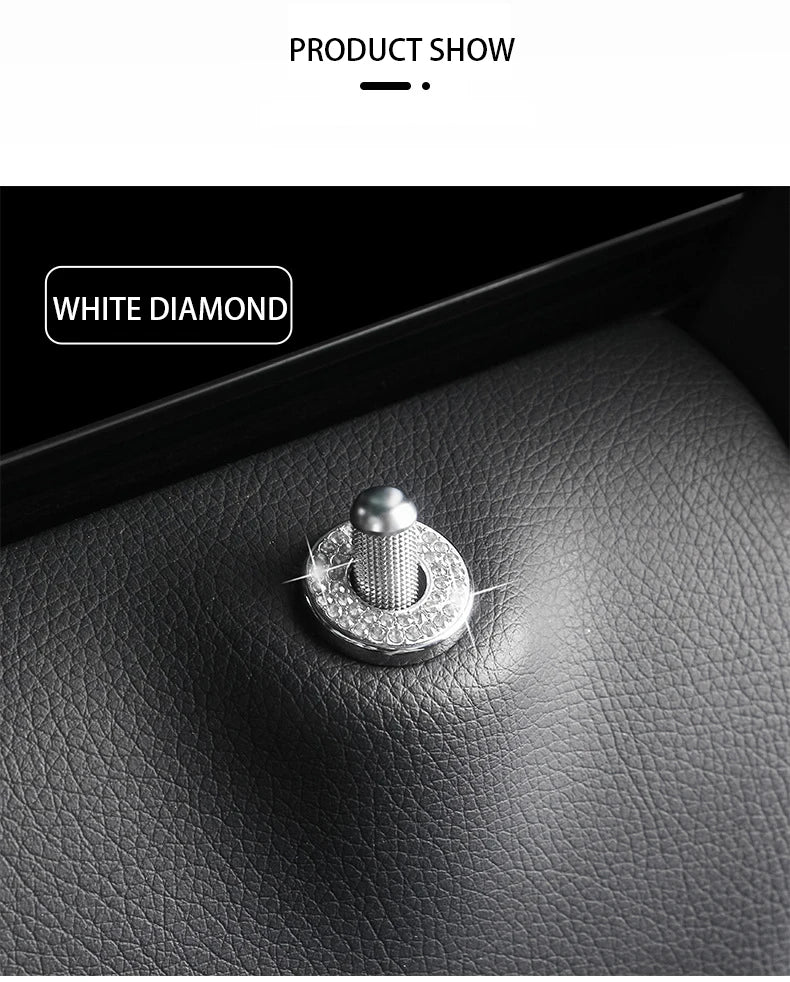 Crystal Car Door Lock Pin Covers for Mercedes-Benz