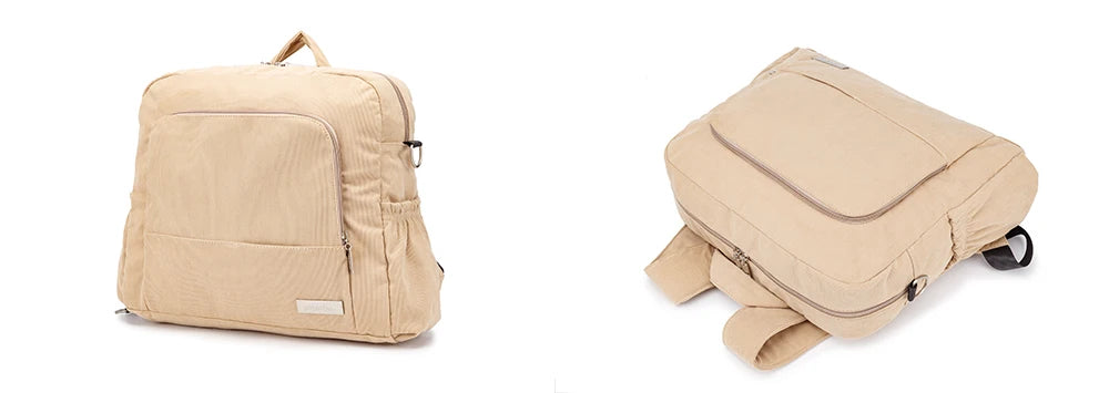Soft Corduroy Diaper Backpack with Large Capacity