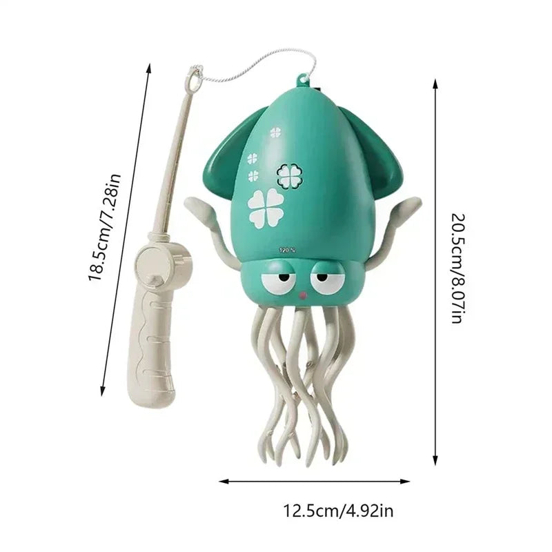 Interactive Dancing Octopus Toy with LED Lights and Obstacle Avoidance