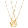 Copper Sun & Moon Magnetic Pendant Necklace
