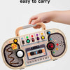 Montessori Wooden Busy Board with LED Switch Controls
