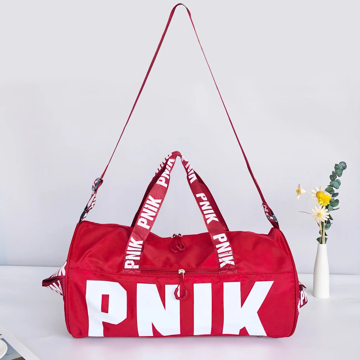 Versatile Printed Nylon Crossbody Travel Bag