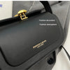Classic Retro Crossbody Shoulder Bag with Textured Flap