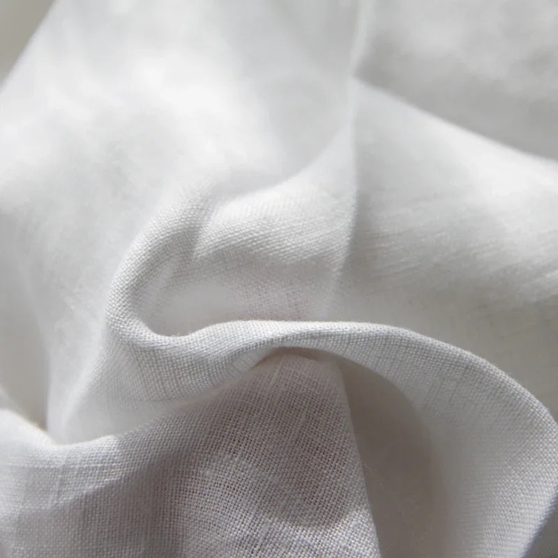 Stone Washed French Linen Flat Sheet – Breathable & Naturally Cool
