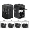Universal Multi-Voltage Travel Adapter with Dual USB Ports