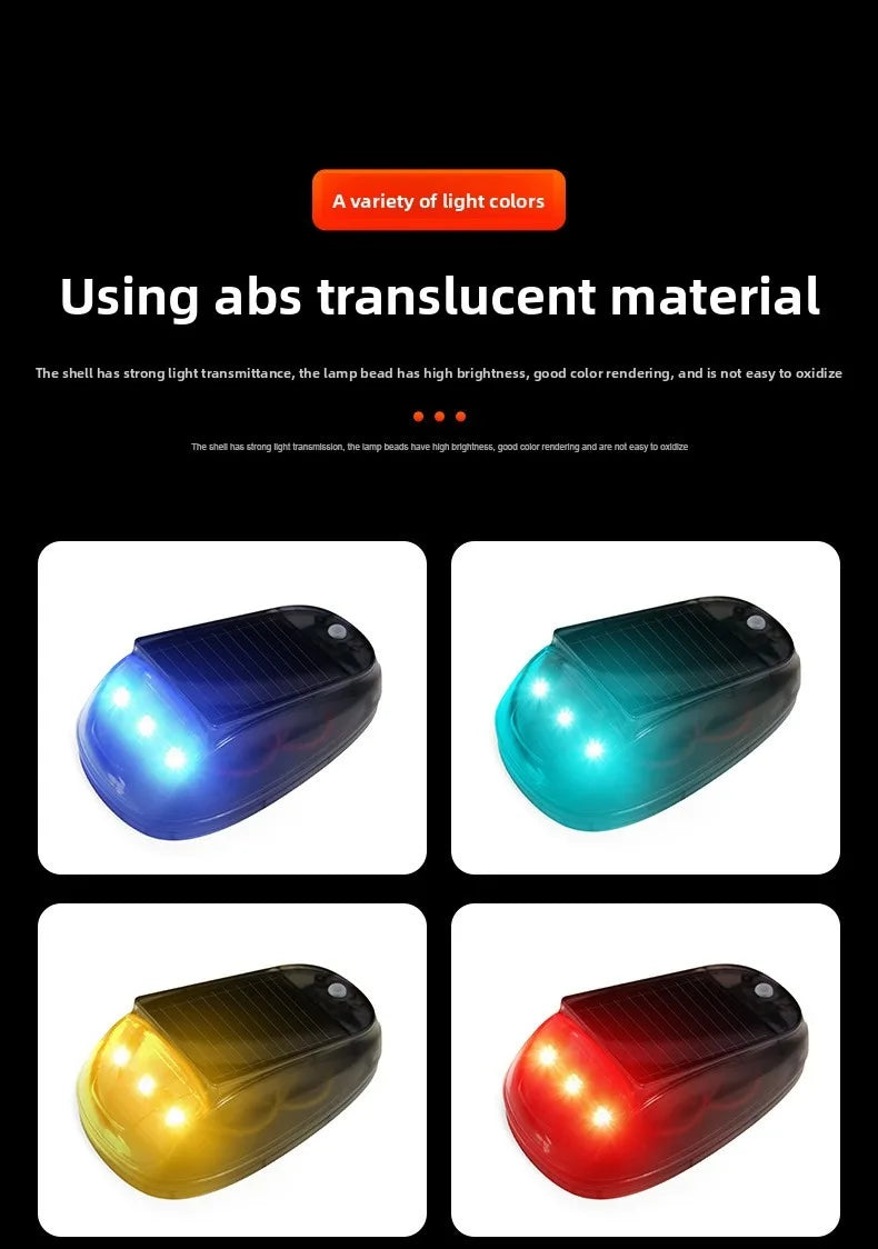 Solar-Powered RGB Strobe Light for Trucks and SUVs (5-Pack)