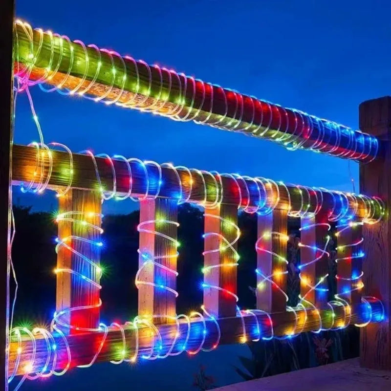 Solar-Powered LED Fairy String Lights