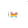Rainbow Star & Heart Embroidered Iron-On Patches (Set of 10)