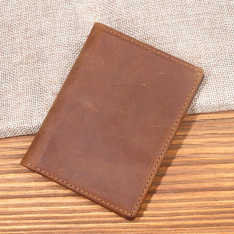 Vintage Slim Leather Card Holder Wallet for Men