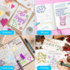 Double Line Outline Pens with Metallic Glitter (Set of 8)