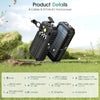 40,000mAh Solar Power Bank with Hand Crank & Multi-Cable