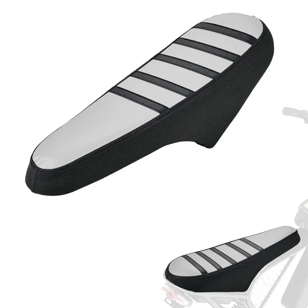 Black and gray waterproof non-slip motorcycle seat cover with anti-slip particles