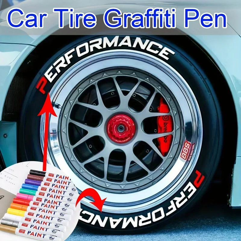 Waterproof Permanent Paint Marker for Cars and Wheels