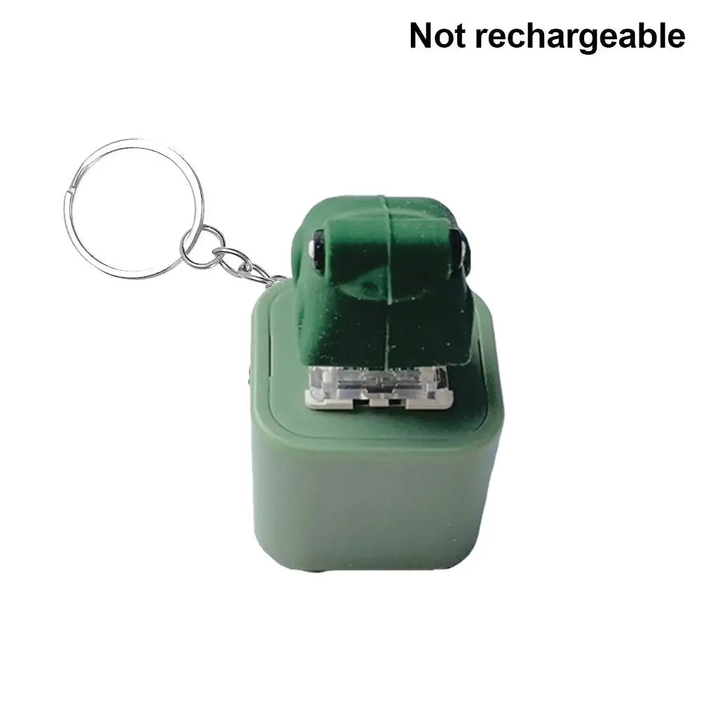 Croaking Frog Fidget Toy Keychain with Sound and LED Lights