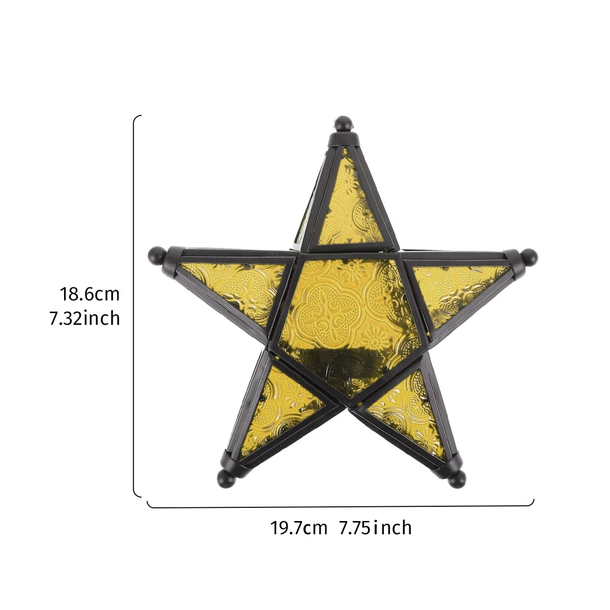 Forged Iron Star Hanging Candlestick