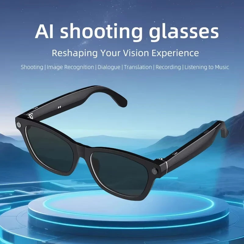 AI Translation Smart Glasses with 8MP Camera and 4K Video