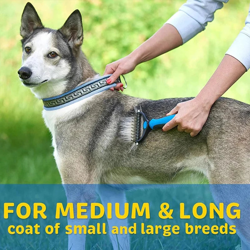 Two-Sided Pet Deshedding Brush