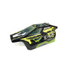 Black and neon yellow high-speed RC car receiver parts kit for a 1/16 4WD vehicle