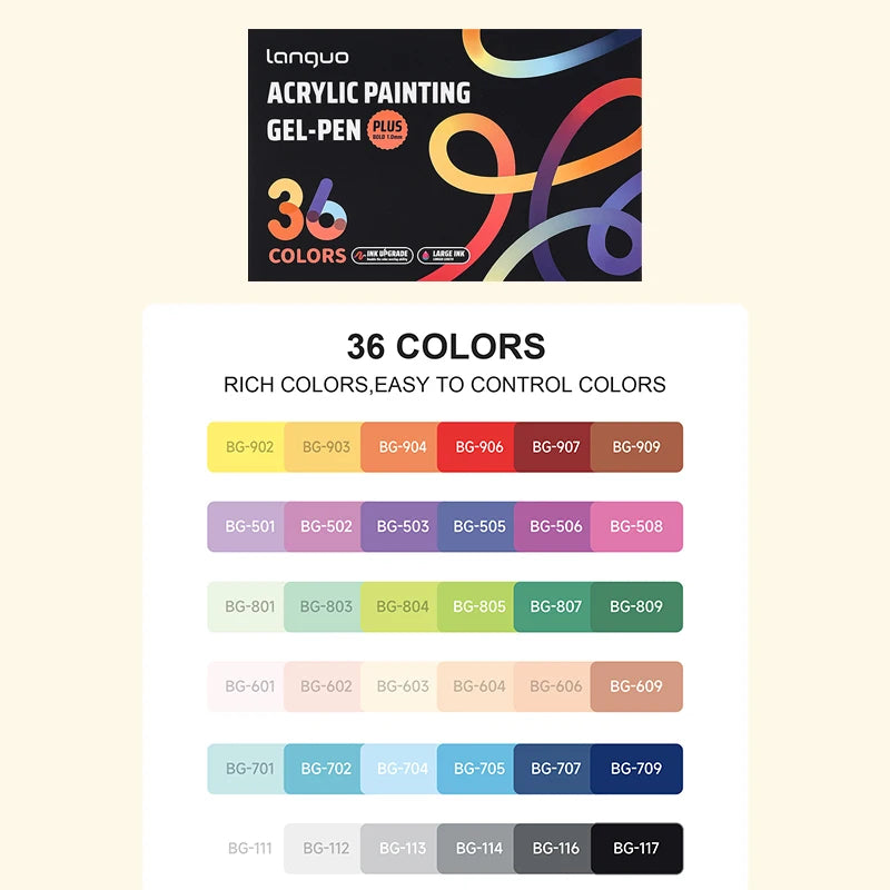 Set de Rotuladores Acrílicos - 36, 54, 72 o 90 Colores