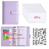 A6 PU Leather Budget Binder with Cash Envelope Organizer