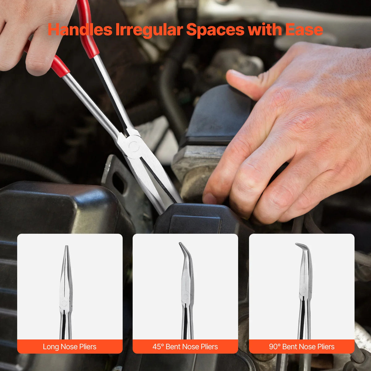 5-Piece Precision Needle Nose Pliers Set with Case
