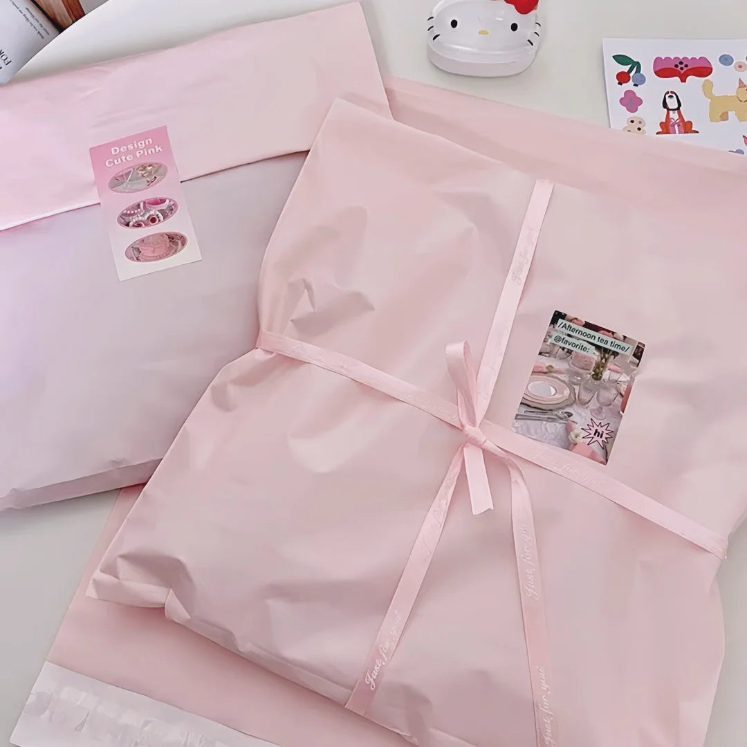 Matte Pink Poly Mailers - Waterproof Self-Sealing Shipping Bags