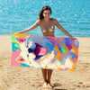 Toalla de playa plegable y compacta con bolsa de almacenamiento