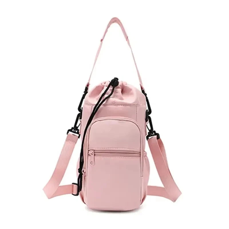 Insulated Water Bottle Carrier Bag with Phone Pocket