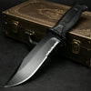 Full Tang Fixed Blade Knife with Ergonomic Rubber Handle