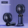Foldable Neck Fan with LED Display & Phone Stand