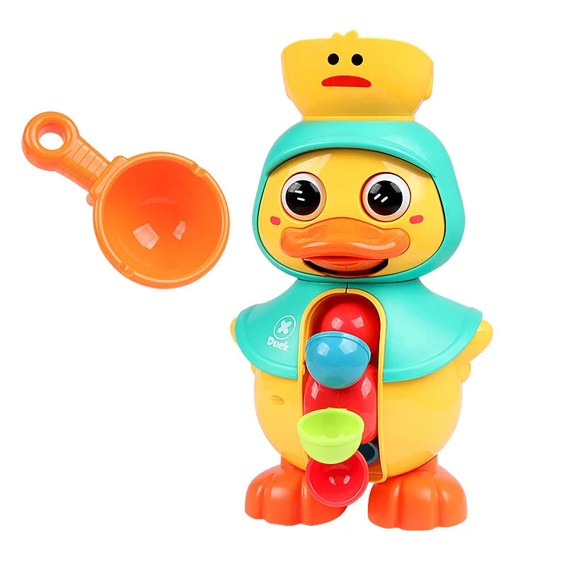 Duck Bath Toy with Rotating Water Wheels for Toddlers