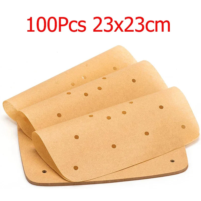 Perforated Parchment Paper Liners for Air Fryer