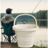 10L Foldable Camping Bucket with Sturdy Silicone Handle