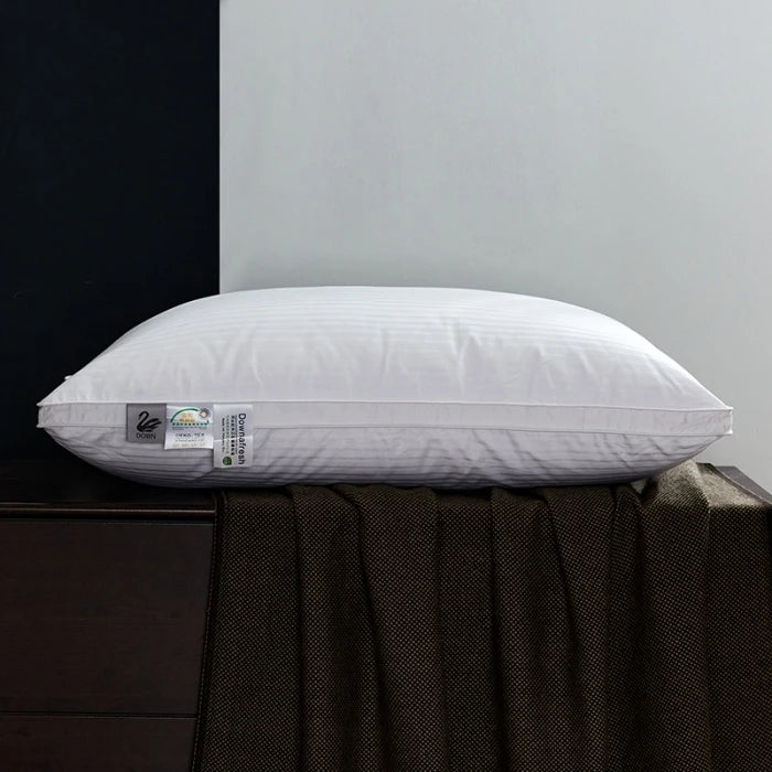 Premium Goose Down Pillow with Ergonomic Neck Support