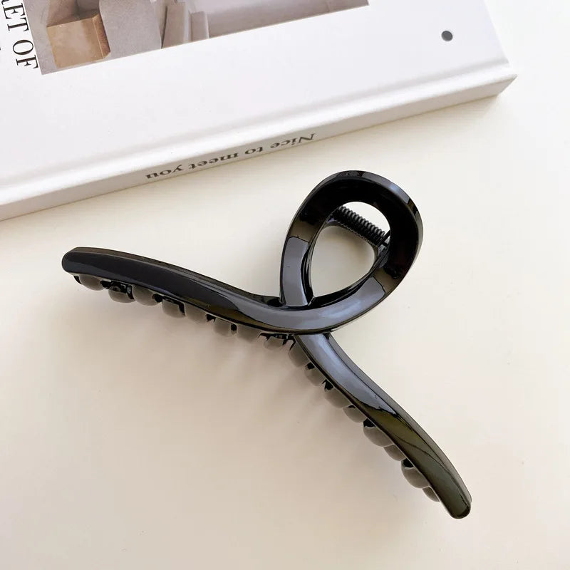 Gold S-Shaped Metal Hair Claw