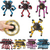 A set of transformable fidget spinners in various colors and designs for anxiety relief.